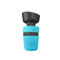 남달리마켓 챱챱 친환경 애견 휴대용 물병 520ml 강아지 산책 실리콘 물통 물샘방지, 블루