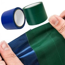 천막 보수테이프 방수테이프 갑바 텐트 보수 타포린 천막지, 타포린테이프 블루(2m)