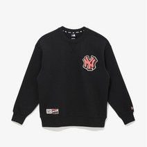 뉴에라 [뉴에라]MLB 쿠퍼스타운 빅 부클레 뉴욕 양키스 맨투맨 블랙 13338692