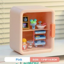 Dimoo 아크릴 블라인드 박스 스토리지 디스플레이 스탠드 그림 장난감 디스플레이 캐비닛 인형 쇼 케이스 테이블 장식 스토리지 박스, [02] Pink