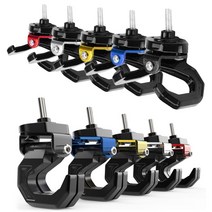 제로센스 오토바이 듀얼 후크 봉지걸이 헬멧걸이 바이크 xmax300 nmax125 pcx125튜닝, 1개, 빨강