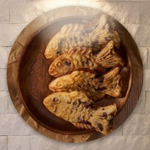 [천삼백케이] [꾸밈] pf214-원형아크릴액자겨울간식(붕어빵)