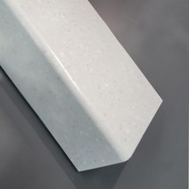 BMC 인조대리석 마루굽틀 80X80X1400 현관 인테리어자재 마루귀틀 귀틀 타일 마감재 재료분리대 (스노우 컬러) 10개