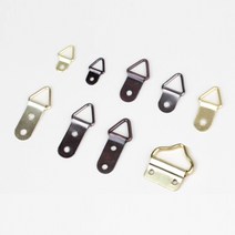 철물백화점액자걸이모음전액자레일와이어액자걸이픽쳐레일, E 삼각고리소골드, 1개