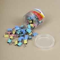 문구존 컬러 더블클립 60p 서류 집게클립 고정클립 문구 팬시 사무용품 인테리어 소품 장식용, 상세페이지 참조