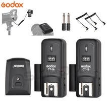 무선 동조기 카메라 촬영 조명 Godox ct-16 16 채널 라디오 플래시 트리거 +, 1 트리거 2 수신기