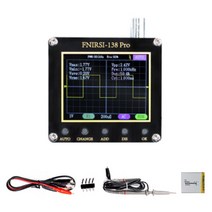 FNIRSI 138pro Handheld Portable Digital Oscilloscope Logic analyzer with One Button PWM Firmware Up, 03 withP6100withbattery