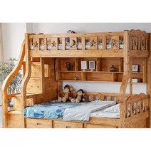 원목2층침대 사무실 복층침대 하우스 공간활용 게하, B