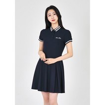 다운블로우 여자 골프웨어 카라 반팔 원피스 90009