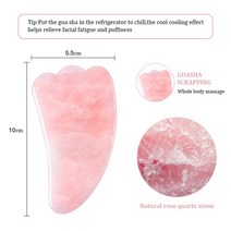 천연 로즈 옥 구 아슈 마사지 페이스 바디 페이셜 스킨 리프팅 링클 제거 뷰티 스파 케어 도구, 핑크비