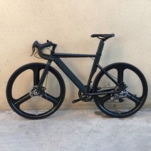 회색 700c 도로 자전거 낮은 바람 저항 알루미늄 합금 프레임 가변 속도 디스크 브레이크 통근 여행 경주 용 자전거, 검은색, 48cm(160cm-175cm), 18단 속도
