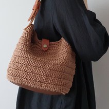[DIY 패키지] 가을감성 헤링본 숄더백 코바늘 가방뜨기 코바늘 손뜨개 가방 만들기, 베이지
