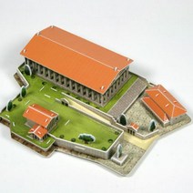 현mhs8_건축물퍼즐 수집용 입체 목재모형 취미 3D♥coold, ♥cooolinggg, ♥cooolinggg