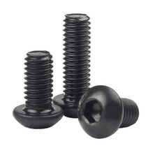M6 블랙 10개 육각 소켓 트러스 헤드 볼트 ISO7380 둥근 머리 나사 Grade 10.9, M6 (10pcs), 35mm