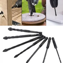 텅스텐 카바이드 6.5mm 드릴비트 타일 유리 7pcs 1팩