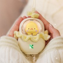[에코럭키] 워머덕 USB 손난로 C타입 충전, 워머덕 USB 손난로-보라
