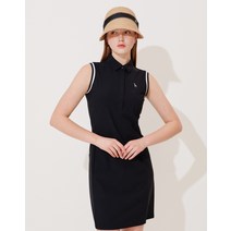 22SS [Online Limited] 블랙 트리코트 슬리브리스 원피스 HWTS2B913BK