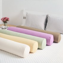 우리앤데코 캔버스 면 바디필로우 롱쿠션 원형 커버/5colors, 옐로우 원형 커버