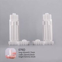 ABS 화이트 모델 건축 건물 현실적인 제작 조경 재료 1/500-1000 스케일 278512, D