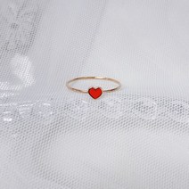 SARA 쥬얼리김 14k에폭펜던트 반지 (하트)