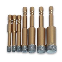 FCD 융착 코어비트 6mm 2개 다이아몬드 타일드릴 기리 유리 도자기 포세린 타공 대리석 세라믹