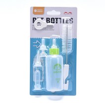 Pet Feeding Bottle Kit 60ML Squeeze Liquid Puppy Kitten Nursing Needle Tubing [A00004891], 1개, 02-Green-4891