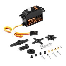 서보모터 로봇 RC 방수 미니 고토크 DSpower-25G 디지털 서보 메탈 기어 모터 서보 144001 12428 12423 mn99s mn86 1/12 자동차 헬리콥터 비행기, 2KG Plastic with Arm