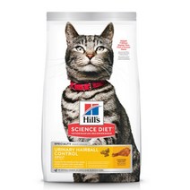 힐스 사이언스다이어트 어덜트 유리너리 헤어볼 컨트롤 고양이 사료 1.6kg, 8개