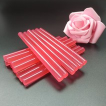 글루스틱 캔디 컬러 핫멜트 접착제 스틱 7x100mm 투명 레드 DIY 휴일 선물 포장 쥬얼리 생산 20 개, 01 Candy red