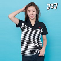 제이투제이 제이투제이 매쉬 카라티셔츠 PK티셔츠 빅사이즈 여성골프웨어