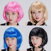 모모라 양머리가발)파티 가발 노래방 장기자랑 응원용품 E-328303, 레드