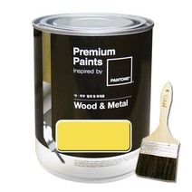 철재/목재용 팬톤 페인트 우드앤메탈 에그쉘광(저광) 1L, Illuminating(13-0647)