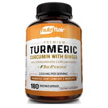NutriFlair Turmeric Curcumin Ginger 뉴트리플레어 터메릭 큐커민 진저 2250mg 180정
