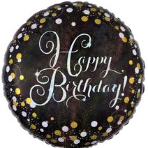 18홀로그램 스파클링 생일 은박풍선