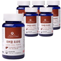간에좋은 간 영양제 보호제 리버쿨 포르테 1 000mg 60캡슐, 1000mg, 6개