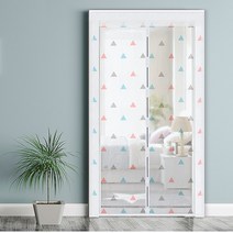 방충망틀 교체 폴딩도어 방충망 자바라 현관 여닫이 슬라이딩 무턱 슬라이드 방문 모기장, 방문(100x210cm), 화이트