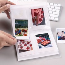 반투명 2단 앨범 탑꾸 포꾸 폴꾸 포카 포토 카드 폴라로이드 보관 증명사진 최애 사진첩 바인더, 04 : 중D_56매(224포켓)