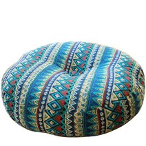 A.B Crew 일본 스타일 Zafu 명상 요가 볼스터 타타미 바닥 라운드 쿠션코끼리 45cm USA 미국, 17.7