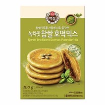 CJ 수제호떡 대표간식 쫄깃함 녹차맛 찹쌀호떡믹스 400 g 아이간식, 3개