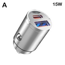 주행충전기 전기차 양방향 자동차 밧데리 파워뱅크 차량용 USB C 숨겨진 미니 메탈 초고속 충전 12V 오목한 소켓, 1.A