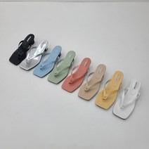 파스텔 매듭 스트랩 쪼리뮬슬리퍼(5cm 8color)