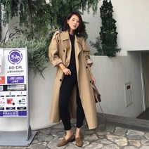 AIRASI 여성 기본 심플 트렌치코트 HY-8923
