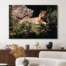 더 아트 컴퍼니 우리 집 지켜주는 성공하는 액운방지 수맥차단 액운막는 황호 백호 호랑이 사업운 금전운 명예운 재물운 와이드 사진 그림 액자 47종 (24-47), 43. 비도진세 호랑이