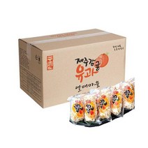 제주 감귤유과 1.5kg 부모님 선물 한과 어린이 간식 단체 유치원 교회 절 과자 전통, 1.5kg × 1개