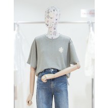 [써스데이아일랜드] 프린팅 포인트 린넨 티셔츠 T234ATS640W(1941186)