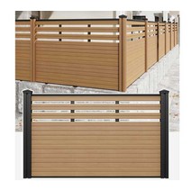 나무울타리 플라스틱 펜스 화단 경계 정원 담장, 반밀봉(흑)