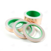 구리 동박 테이프 1P 사이즈선택 전자파 차단 전자 배선 연결 에어컨 수리 보수 전기 회로 전자 제품, D) 50mm