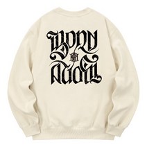 KAN6312 KMC0091 비본어게인 기모 맨투맨 - 크림