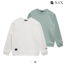 닉스 NIX 유니) 포인트 레터링 워싱 맨투맨 (FNQSCTM772P)