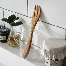 [연미] 나무 포크 요리 샐러드 캠핑 카빙포크 주방 조리도구 456#$%, 쿠팡 본상품선택, 쿠팡 본상품선택